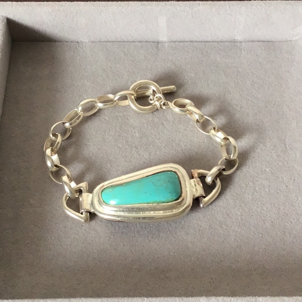 Barse Sterling Silver Chunky Turquoise Bracelet